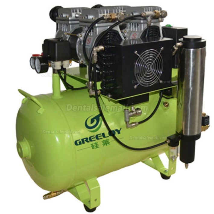 Greeloy® GA-82Y Dental Oilless Air Compressor Oil Free With Drier